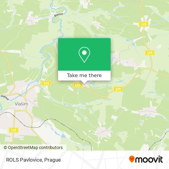 ROLS Pavlovice map