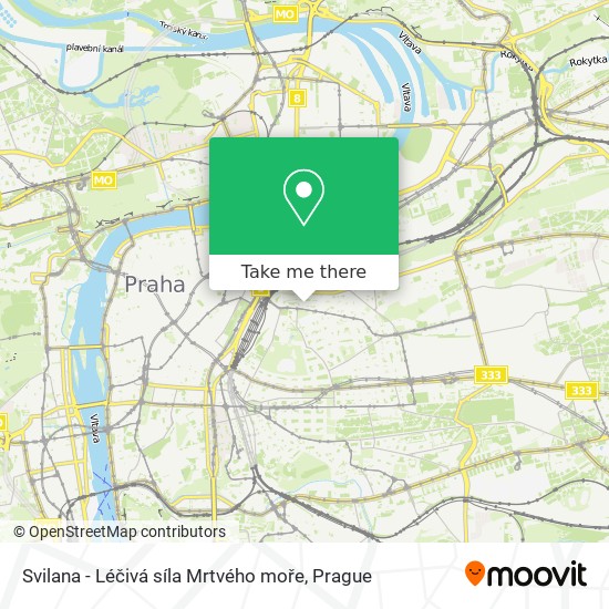 Svilana - Léčivá síla Mrtvého moře map