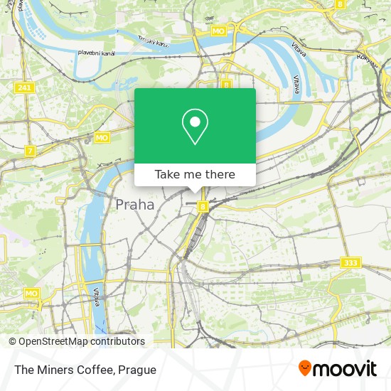 The Miners Coffee map