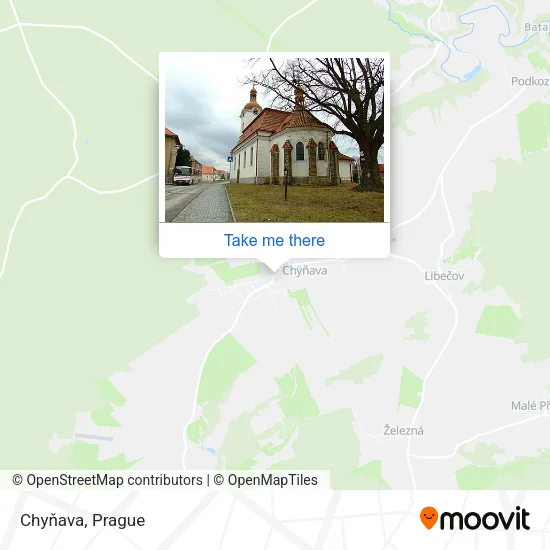 Карта Chyňava