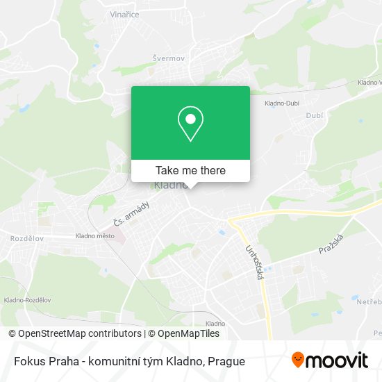 Fokus Praha - komunitní tým Kladno map