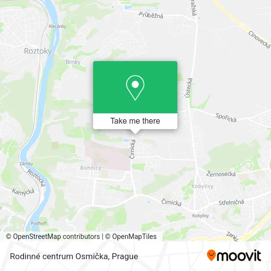 Карта Rodinné centrum Osmička