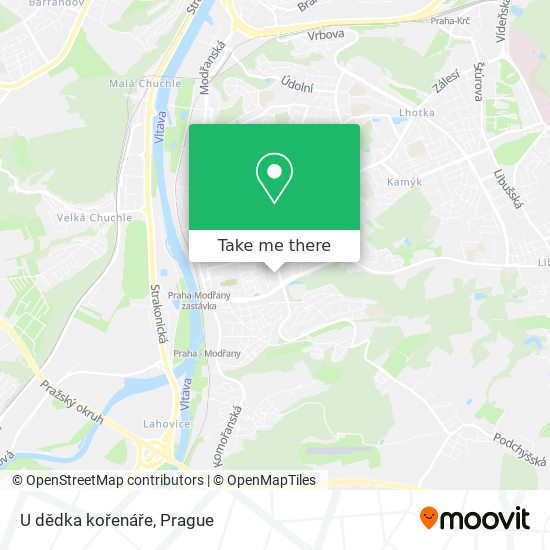 U dědka kořenáře map