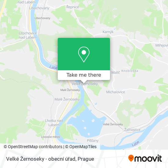Velké Žernoseky - obecní úřad map