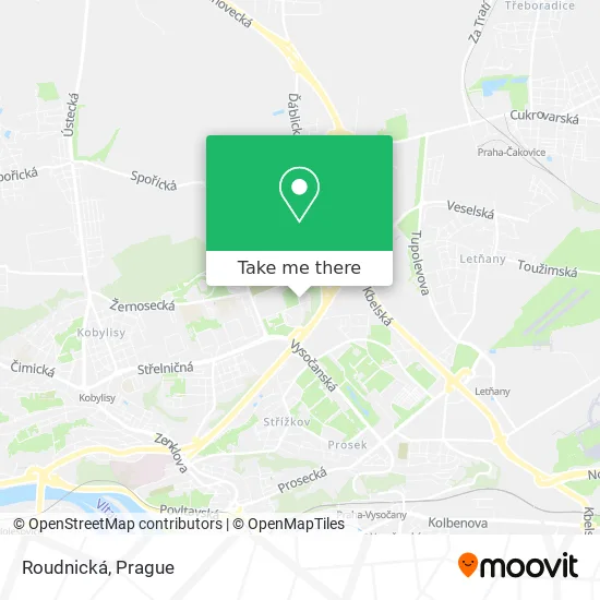 Карта Roudnická