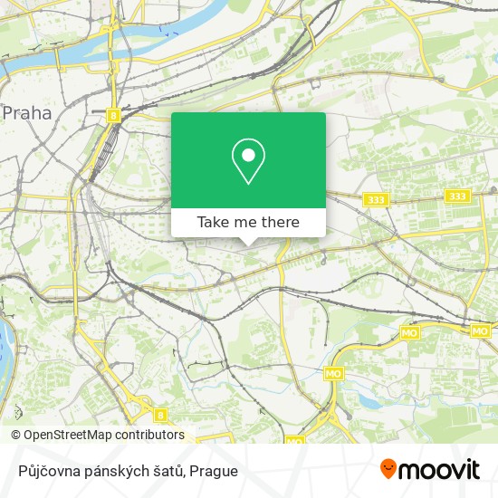 Půjčovna pánských šatů map