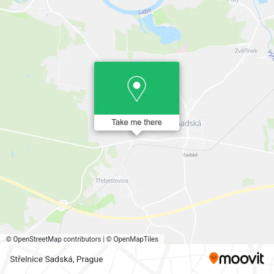 Карта Střelnice Sadská