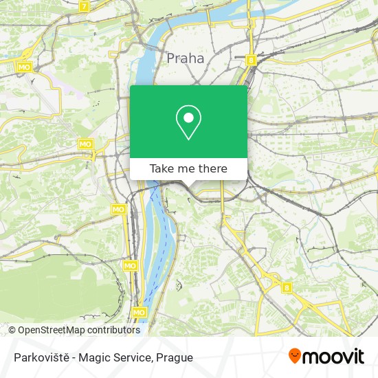 Parkoviště - Magic Service map