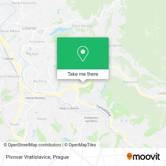 Pivovar Vratislavice map