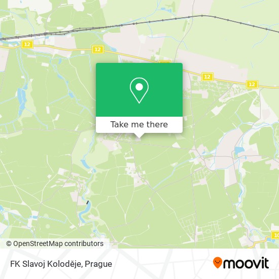 Карта FK Slavoj Koloděje