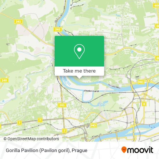 Gorilla Pavilion (Pavilon goril) map