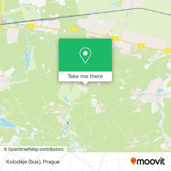 Карта Koloděje (bus)