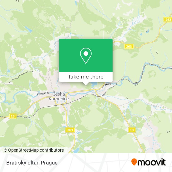 Bratrský oltář map