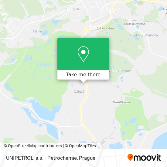 UNIPETROL, a.s. - Petrochemie map