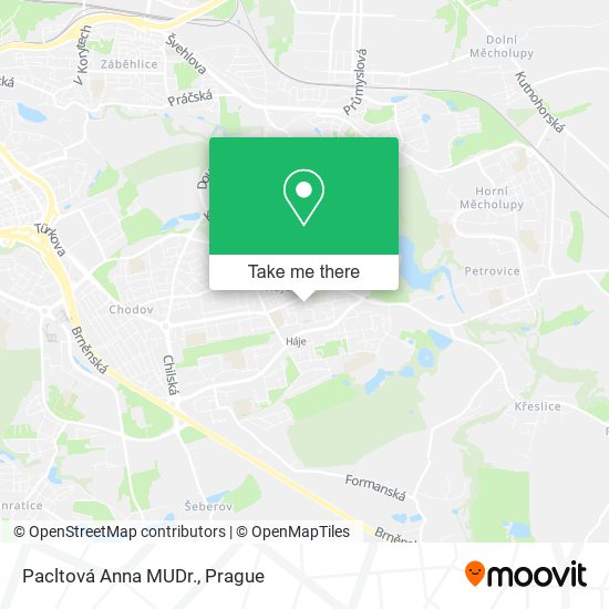 Pacltová Anna MUDr. map