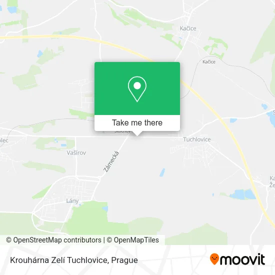 Карта Krouhárna Zelí Tuchlovice