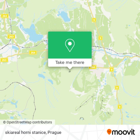 skiareal horni stanice map