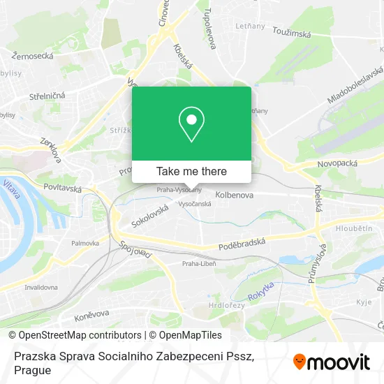 Prazska Sprava Socialniho Zabezpeceni Pssz map