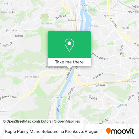 Kaple Panny Marie Bolestné na Křenkově map