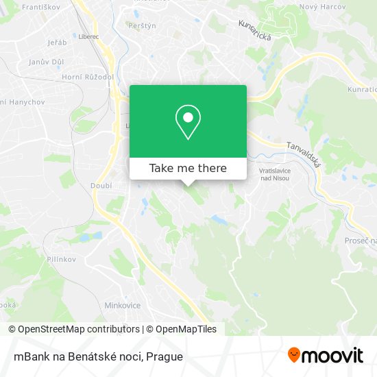 mBank na Benátské noci map