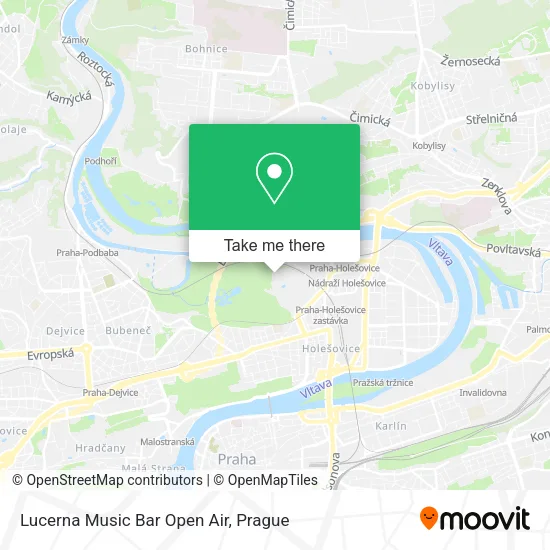 Карта Lucerna Music Bar Open Air