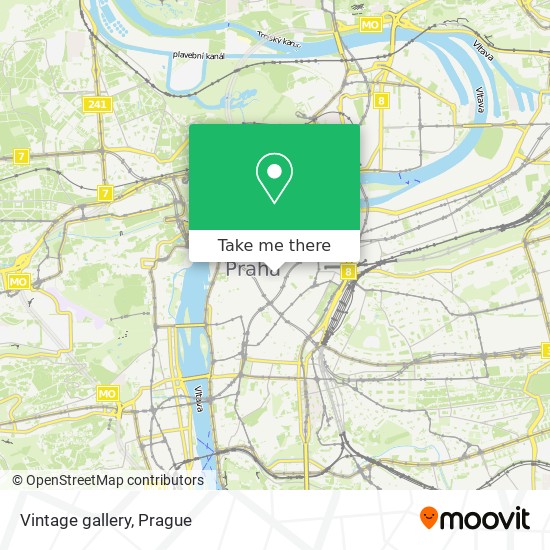 Vintage gallery map