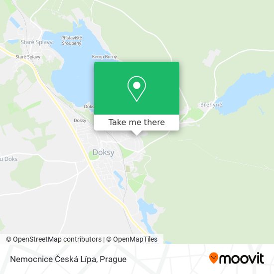 Nemocnice Česká Lípa map