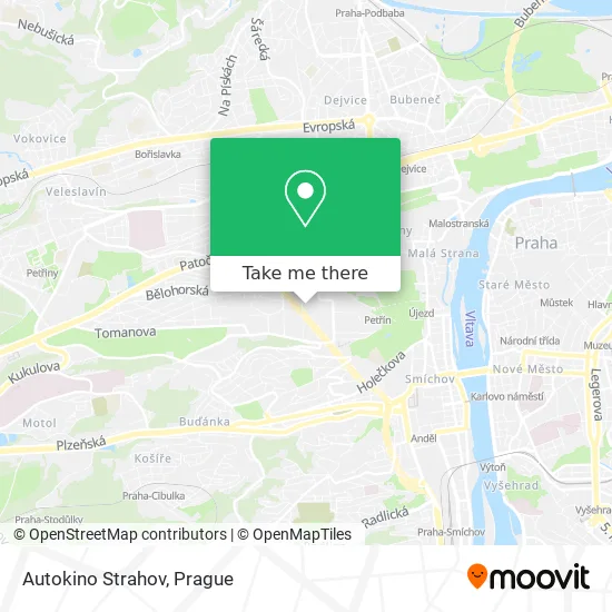 Карта Autokino Strahov