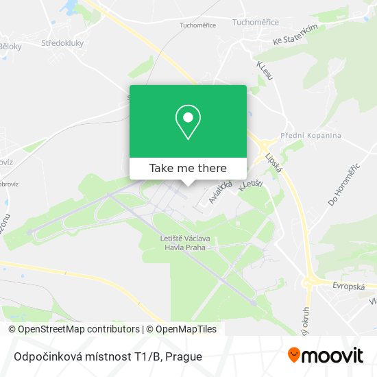 Карта Odpočinková místnost T1/B