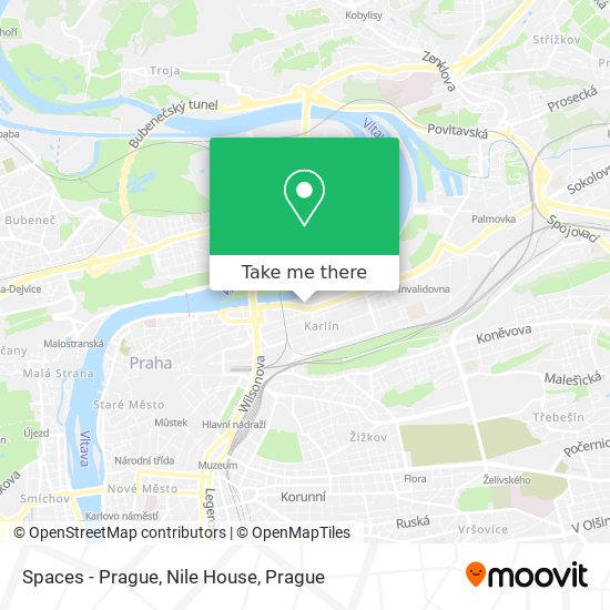 Spaces - Prague, Nile House map