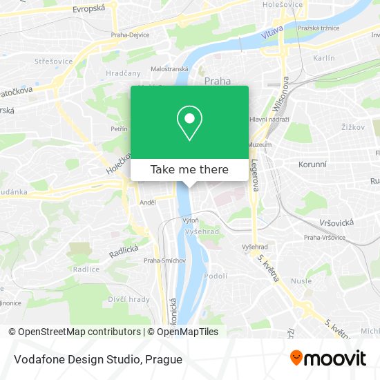 Vodafone Design Studio map