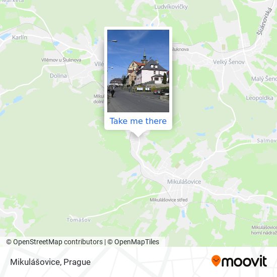 Карта Mikulášovice