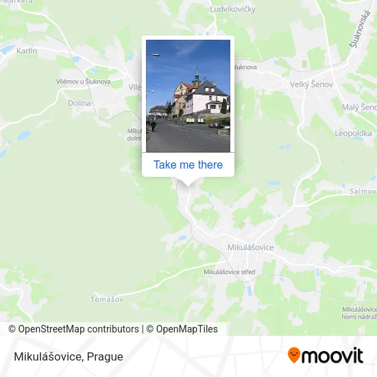 Карта Mikulášovice
