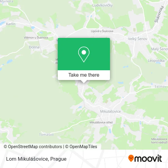 Карта Lom Mikulášovice