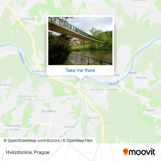 Карта Hvězdonice
