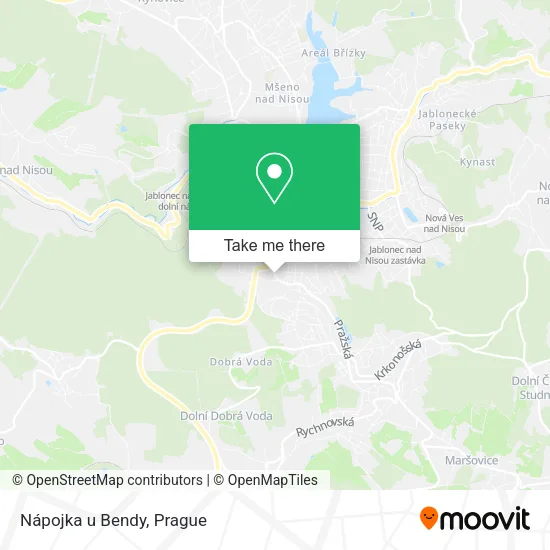 Карта Nápojka u Bendy