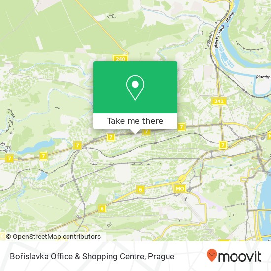 Карта Bořislavka Office & Shopping Centre