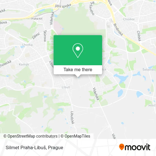 Карта Silmet Praha-Libuš