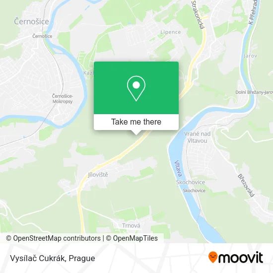 Карта Vysílač Cukrák