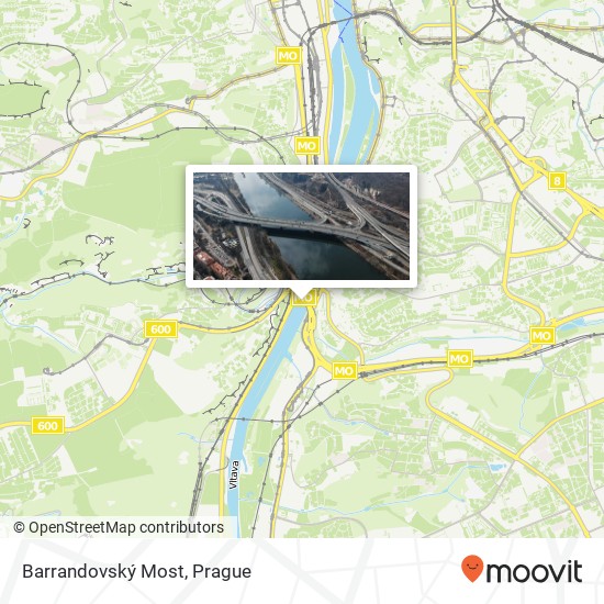 Barrandovský Most map