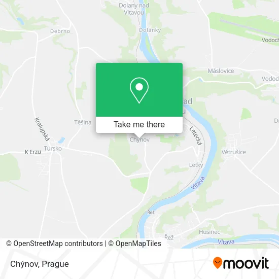 Карта Chýnov