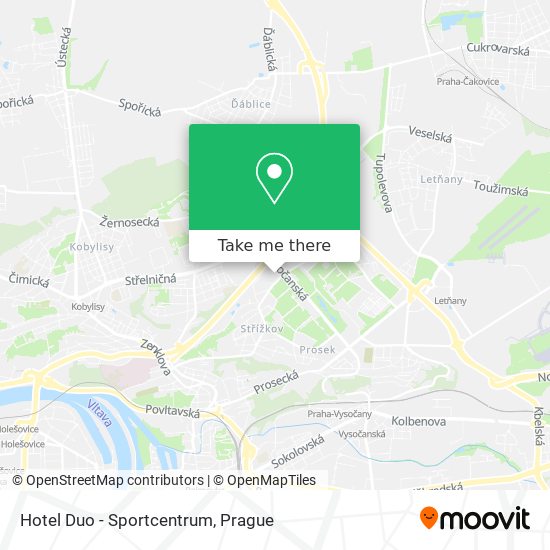 Hotel Duo - Sportcentrum map