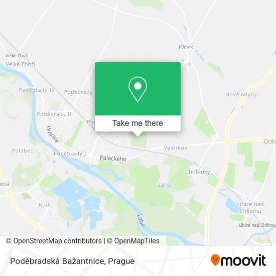 Карта Poděbradská Bažantnice
