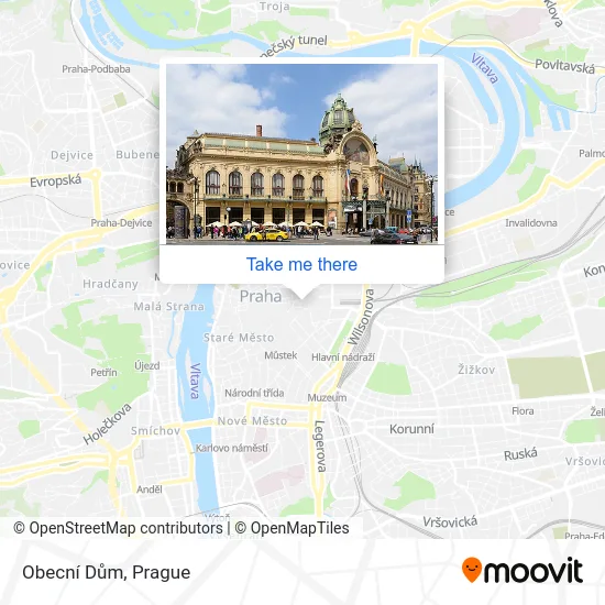 Карта Obecní Dům