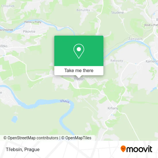 Карта Třebsín