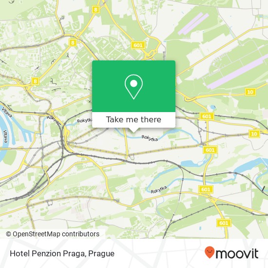 Карта Hotel Penzion Praga