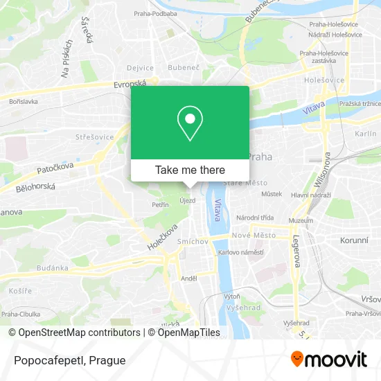 Карта Popocafepetl