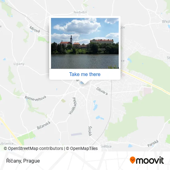 Карта Říčany