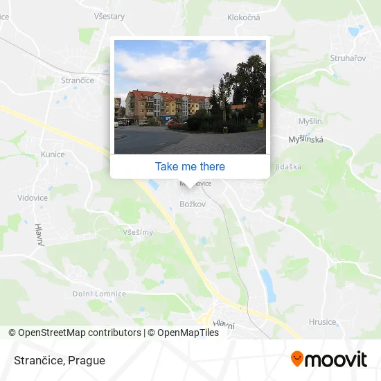 Карта Strančice