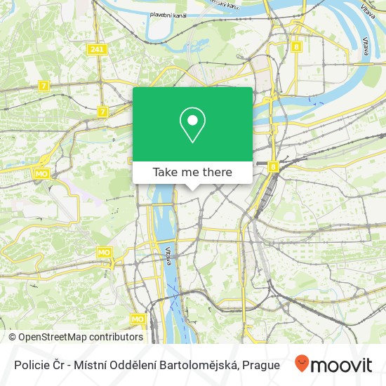 Policie Čr - Místní Oddělení Bartolomějská map